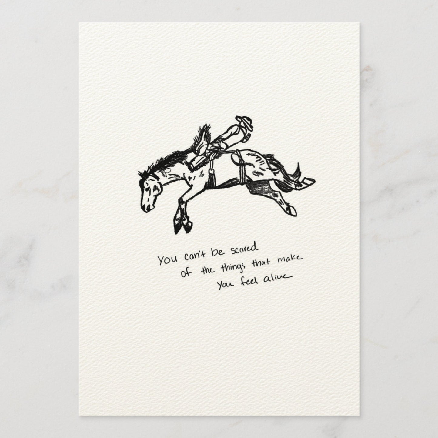 Alive Bronc 5" x 7" Print