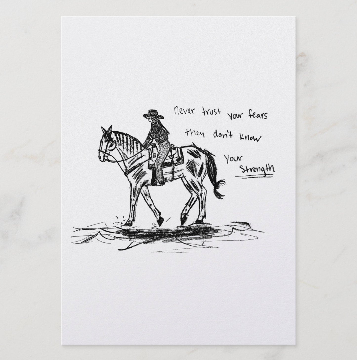 Strength 5" x 7" Print