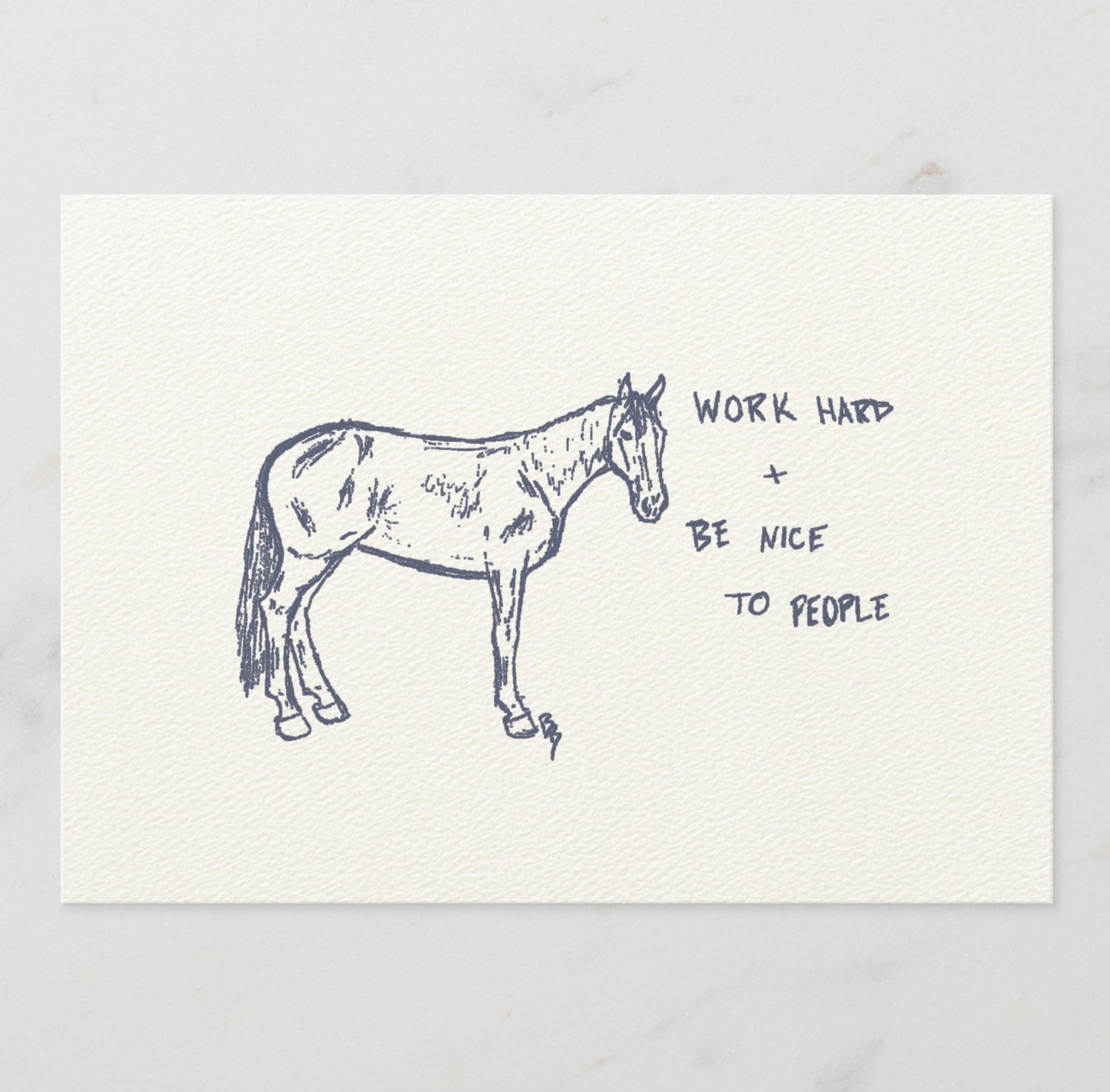 Work Hard, Be Nice 5" x 7" Print