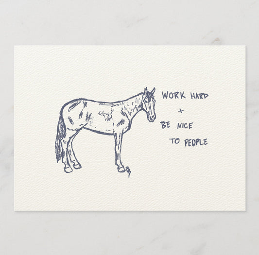 Work Hard, Be Nice 5" x 7" Print