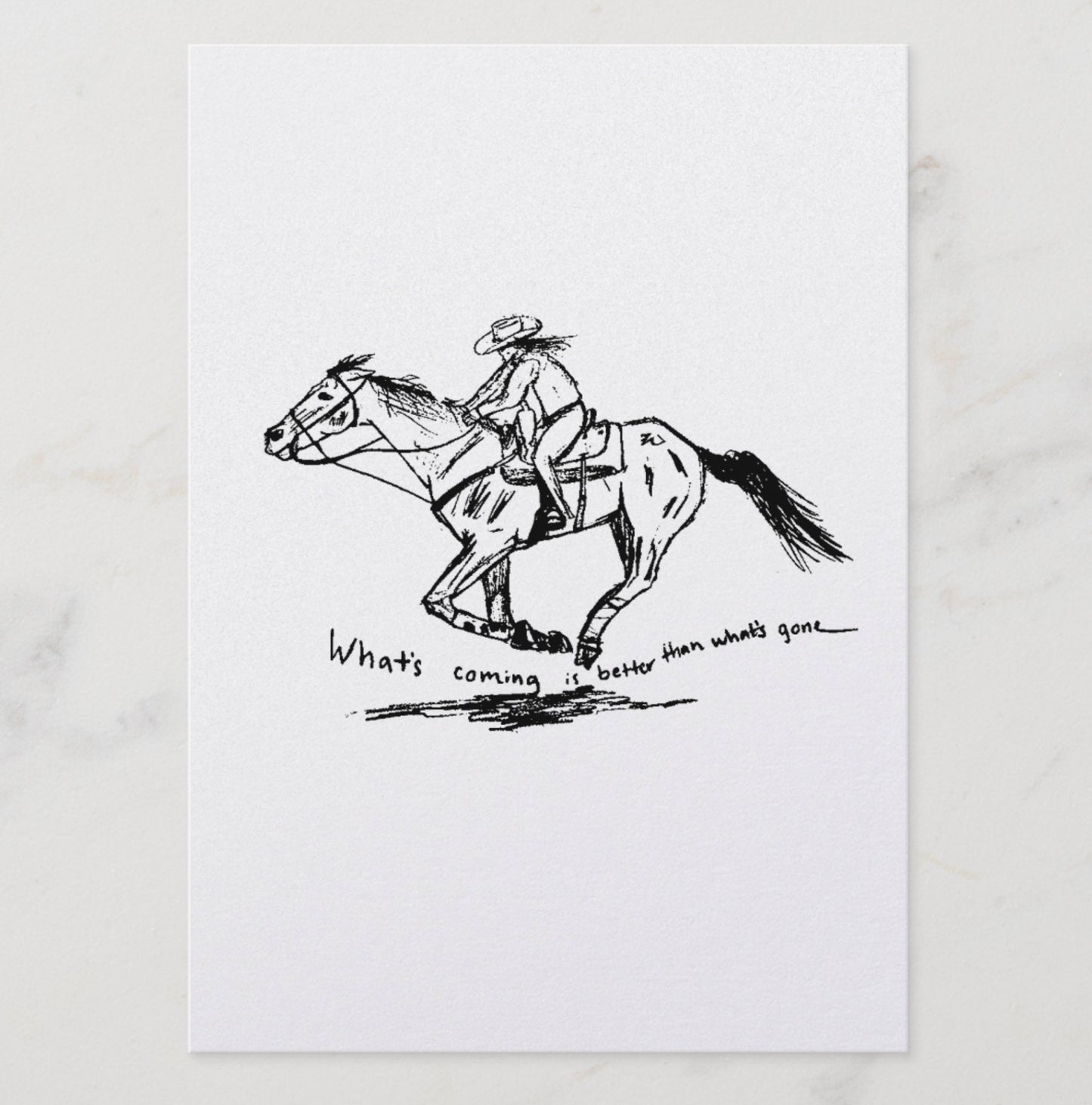 What's Coming 5" x 7" Print